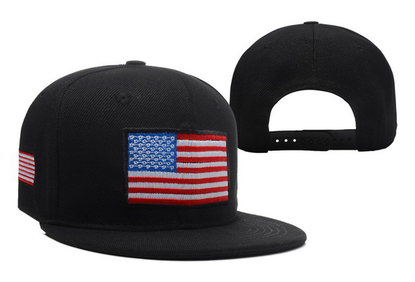 USA Flag Black Snapback Hat XDF 1 0606